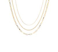 PD Paola Essential Goldhalsketten Set 925 Sterling Silber - 500 mm BU01-021-U