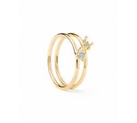 PD Paola Les fleurs Goldring 925 Sterling Silber Set - 52 AN01-C94-12