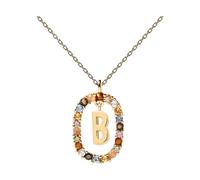 PD Paola Letter B Goldhalskette 925 Sterling Silber - 500 mm CO01-261-U