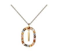 PD Paola Letter I Goldhalskette 925 Sterling Silber - 500 mm CO01-268-U