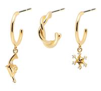 PD Paola Ranch Goldohrringe Set 925 Sterling Silber BU01-003-U