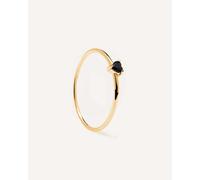 PD PAOLA - RING - BLACK HEART - gold