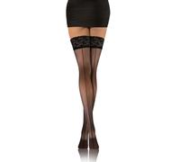 PD05 Selbsttragende Strümpfe 20 den Sesto Senso schwarz - Größe 1/2