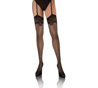 PDP 03 Gürtelstrümpfe mit Spitze 20 den Sesto Senso schwarz - Größe 1/2