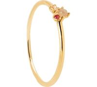 PDPaola Atelier Ring Rosé Blush aus 18 Karat goldplattiertem Sterling Silber mit Zirkonia, Ringgröße 12, AN01-192-12