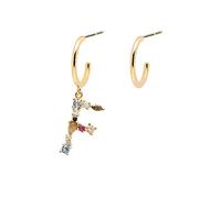 PDPAOLA - Buchstabe F Ohrringe - 925er Sterlingsilber 18k Vergoldung - Damenschmuck