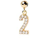 PDPaola CH01-008-U Charm-Anhänger Ziffer 2 vergoldet