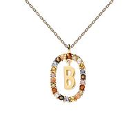 PDPAOLA - Halskette Buchstabe B- 925er Sterlingsilber 18k Vergoldung - Damenschmuck