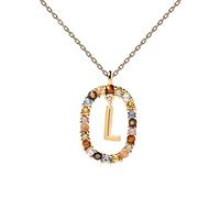 PDPAOLA - Halskette Buchstabe L- 925er Sterlingsilber 18k Vergoldung - Damenschmuck