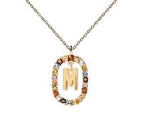 PDPAOLA - Halskette Buchstabe M- 925er Sterlingsilber 18k Vergoldung - Damenschmuck