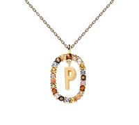 PDPAOLA Damen Charm-Kette Buchstabenkette P