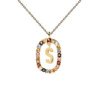 PDPAOLA Damen Charm-Kette Buchstabenkette S