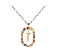 PDPAOLA Letter T Halskette 18 kt. Silber vergoldet CO01-279-U - Damen - 925 sterling silver