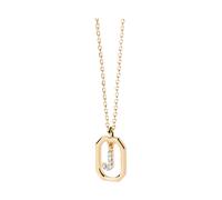 PD Paola Letter Mini J Goldhalskette 925 Sterling Silber - 500 mm CO01-521-U