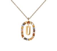 PDPAOLA - Halskette Buchstabe V- 925er Sterlingsilber 18k Vergoldung - Damenschmuck