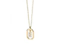 PDPAOLA Halskette Mini Letter E CO01-516-U – 18 kt. vergoldet, 925 Sterling Silber – Damen