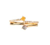 PDPAOLA Patio Ring Silber Vergoldet AN01-644-54 - Damen - 925 Sterlingsilber