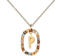 PDPAOLA Damen Charm-Kette Buchstabenkette P