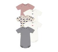 Petit Bateau 5er-Pack Bodys kurzarm Ringel Wale 80 natur/bunt