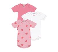 3er-Set Kurzarm-Schlupfbodys Baby PETIT BATEAU weiß Gr. 62