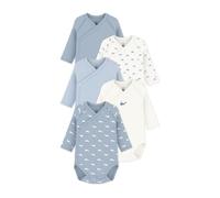 Pe Bateau Bodysuit-Set mit langen Ärmeln aus Baumwolle, bedruckt mit Baby