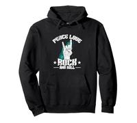Peace Love Rock'n'Roll-Festival Pullover Hoodie