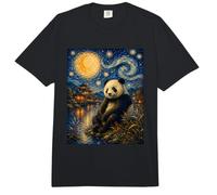 Peaceful Panda Van Gogh Sternennacht Klassische Kunst Inspiration Comfort Colors Adult Heavyweight T-Shirt