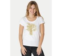 Peaces.bio - handbedruckte Biomode Bio-Damen-Loosefit-T-Shirt Chestnut Rot L