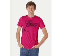 Peaces.bio - handbedruckte Biomode Bio-Herren-T-Shirt "Windy Tree" Pink 3XL