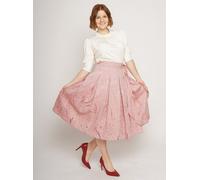 Peaces.bio - handbedruckte Biomode Leinenfestrock Blütengräser XS