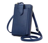 Peacocktion Kleine Handytasche zum Umhängen Damen, Umhängetasche Multifunktionale Geldbörse Schultertasche mit Vielen Fächern und Kartenfächer, Handtasche Damen umhängetasche, A1-Blau