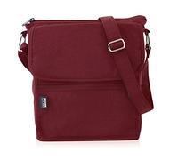 Peak Gear Crossbody Travel Purse with RFID Blocking Pocket and Lifetime Recovery Service Nylon Shoulder Bag, Burgunder, Einheitsgröße, Geldbörse - Burgunderrot