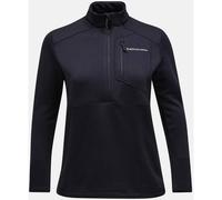 PEAK PERFORMANCE Damen Sweatshirt W Trail Polartec Half Zip-BLACK (G79811010) M Schwarz