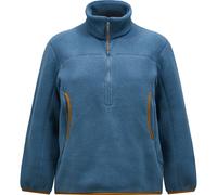 Peak Performance Fleece Half Zip Damen Pullover blau Größe XS Trekking Atmungsaktiv
