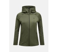 Peak Performance Flerecjacke Damen - Rider Essentials Zip Hoood L PINE NEEDLE/PINE NEEDLE/