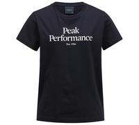 Peak Performance - Kid's Junior Original Tee - T-Shirt, Gr. 128 130, schwarz (Black/OffWhite)