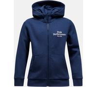 PEAK PERFORMANCE Kinder Sweatshirt Jr Original Zip Hood-BLUE SHADOW-OFFWHIT (G79981010) 140 Blau