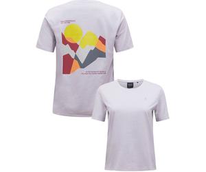 Peak Performance - Leichtes T-Shirt für das Klettern aus Polyester-Baumwoll-Jersey - für Damen / Frauen - W Explore Graphic Tee Misty Violett S