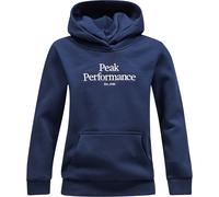 Kapuzensweatshirt PEAK PERFORMANCE "Jr Original Hood", Gr. 140, dunkelblau, 80% Baumwolle, 20% Polyester, unifarben, normal normal, ohne Ausschnitt, Sweatshirts, mit Kapuze (85561554-140) dunkelblau
