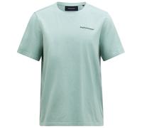 Peak Performance - Original Small Logo Tee - T-Shirt, Gr. L, türkis/grau (GreenValley)