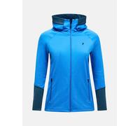 Peak Performance Rider Essentials Midlayer Zip Hood Women Azure Ascent Größe S
