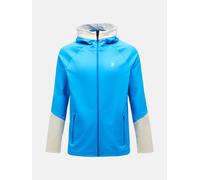 Peak Performance Rider Zip Hood-BRILLIANT BLUE-SAND FOG Kapuzenpullover Herren - BRILLIANT Blau/SAND FOG/ L BRILLIANT BLUE/SAND FOG/