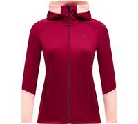 Peak Performance - Schnell trocknendes Fleece - W Rider Essentials Zip Hood Vertical Zenit für Damen - Größe S - Bordeaux Bordeaux S