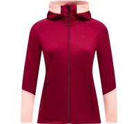 Peak Performance - Schnell trocknendes Fleece - W Rider Essentials Zip Hood Vertical Zenit für Damen - Größe M - Bordeaux Bordeaux M