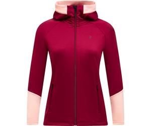 Peak Performance - Schnell trocknendes Fleece - W Rider Essentials Zip Hood Vertical Zenit für Damen - Größe M - Bordeaux Bordeaux M