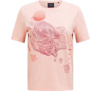 Peak Performance - T-Shirt aus Baumwolle - W Explore Graphic Tee Peach Fuzz für Damen - Größe M - Rosa Rosa M