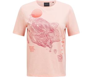 Peak Performance - T-Shirt aus Baumwolle - W Explore Graphic Tee Peach Fuzz für Damen - Größe M - Rosa Rosa M
