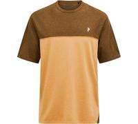 Peak Performance - Vielseitiges T-Shirt - M Trail Wool Blend SS Meadow Moss Sierra für Herren aus Wolle - Größe L - Braun Braun L