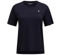 Peak Performance - Women's Trail Wool Blend S/S - Merinoshirt, Gr. XL, blau/schwarz (Black)