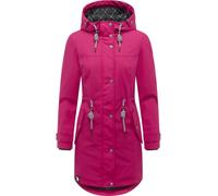 Regenjacke PEAK TIME "L60042", Damen, Gr. S (36), magenta, Obermaterial: 100% Polyurethan; Futter 1: 100% Polyester; Futter 2: 60% Baumwolle, 40% Polyester; Wattierung: 100% Polyester, tailliert ca. M